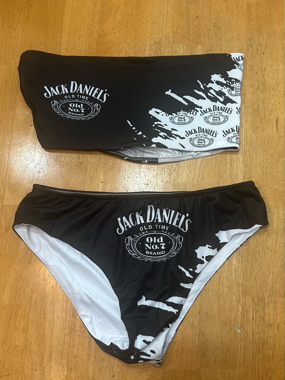 Jack Daniels Black & White Women’s Bikini Set